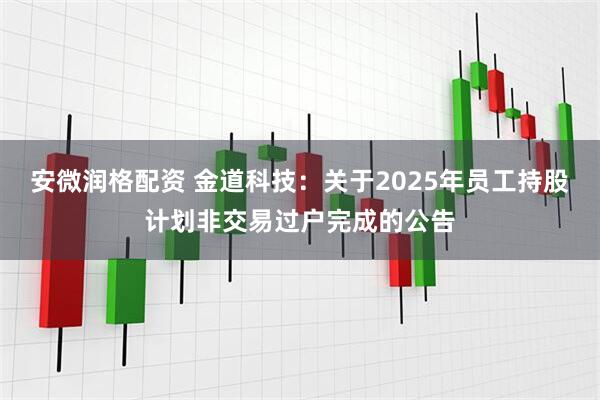 安微润格配资 金道科技：关于2025年员工持股计划非交易过户完成的公告