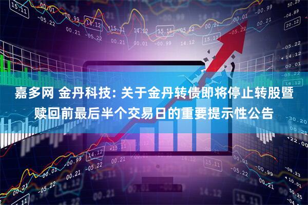 嘉多网 金丹科技: 关于金丹转债即将停止转股暨赎回前最后半个交易日的重要提示性公告